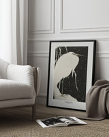 Heron In The Snow Poster och Canvastavla
