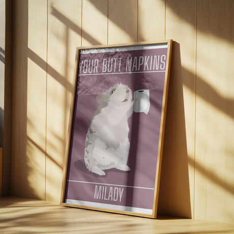 Your Butt Napkins MiLady Poster och Canvastavla