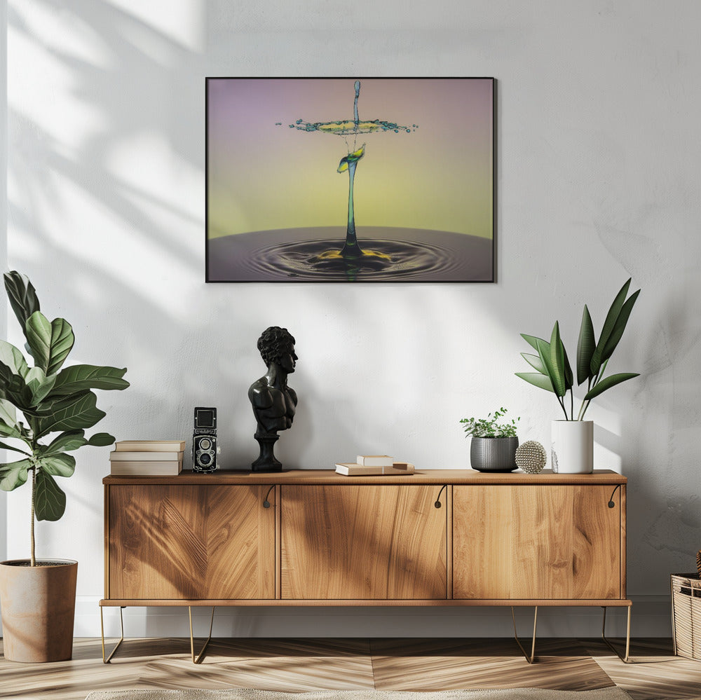 Dancing Drops Poster och Canvastavla