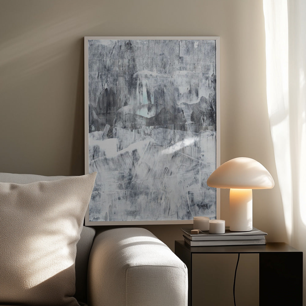 Concrete structure 17 Abstract painting mural Poster och Canvastavla
