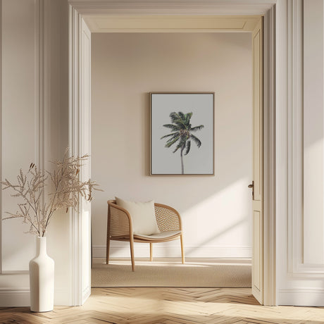 Windy Palm Tree Poster och Canvastavla