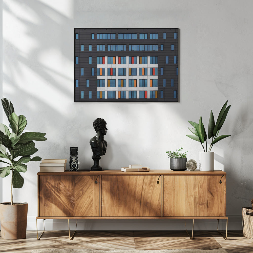 Colours in black Poster och Canvastavla