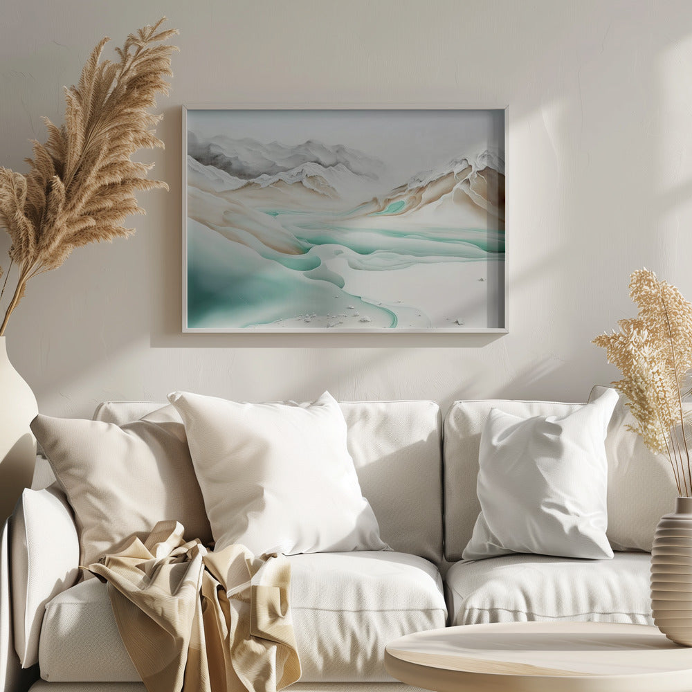 Frozen Landscape Poster och Canvastavla