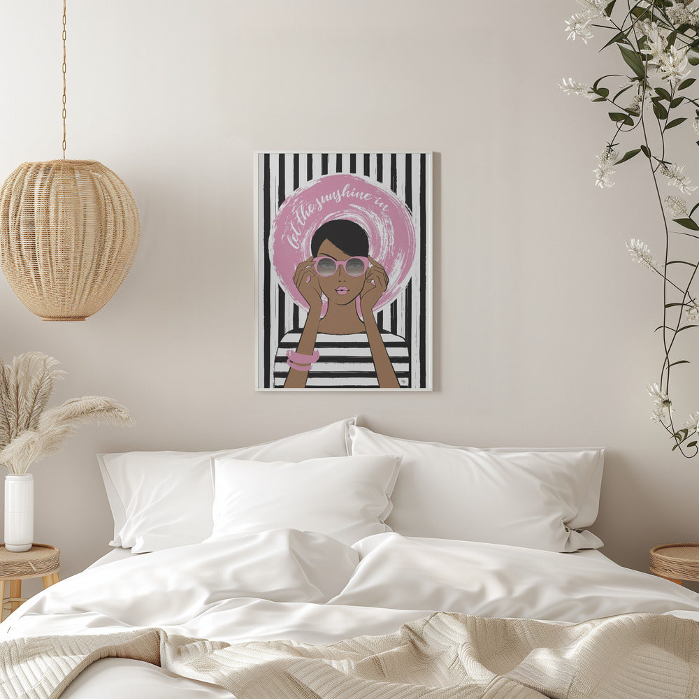 Sunshine Girl Dark Poster och Canvastavla