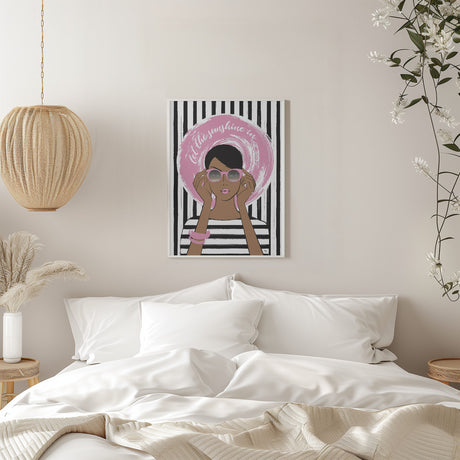 Sunshine Girl Dark Poster och Canvastavla