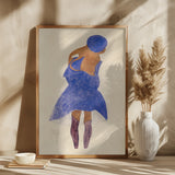 Standing Girl, Back View 1908 Poster och Canvastavla