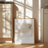 Study of a Nude (lying On Side) Poster och Canvastavla