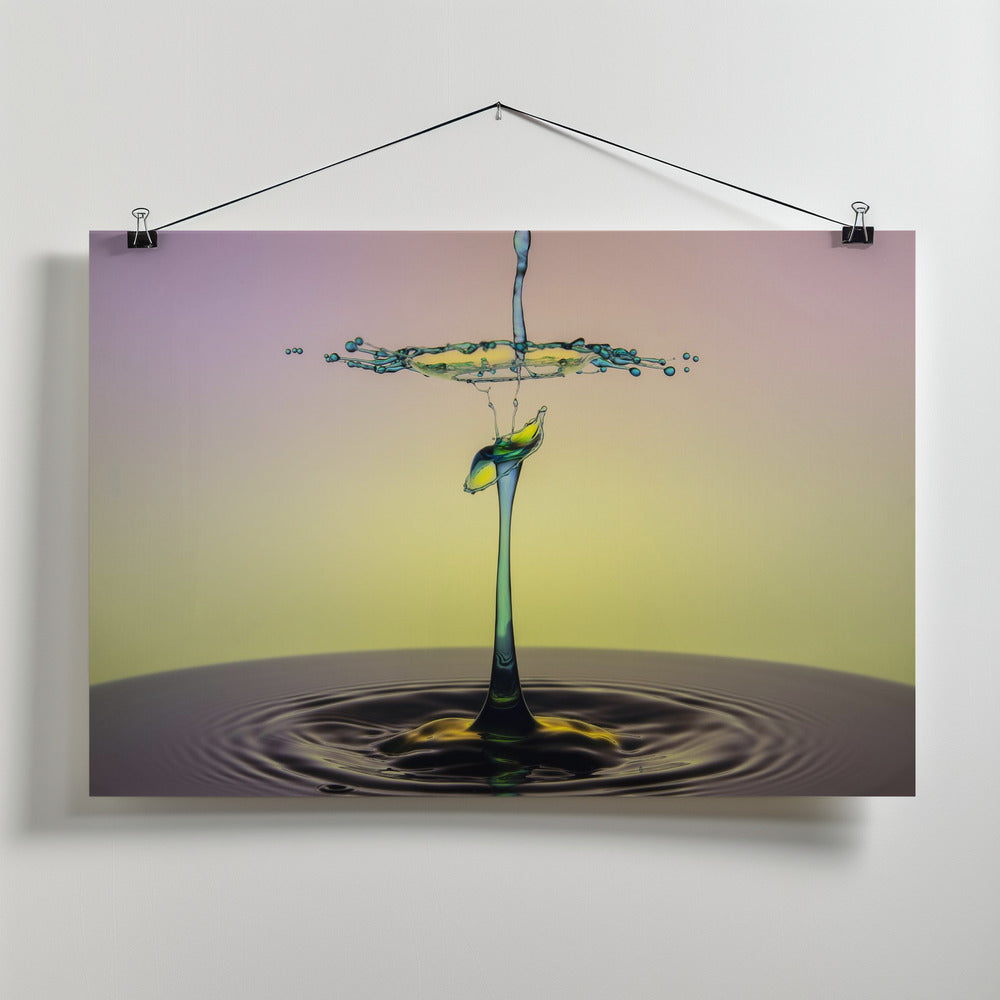 Dancing Drops Poster och Canvastavla