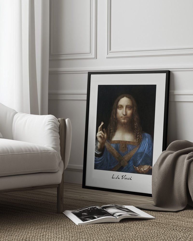 Salvator Mundi (circa 1500) Poster och Canvastavla