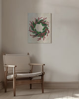 Holly wreath Poster och Canvastavla