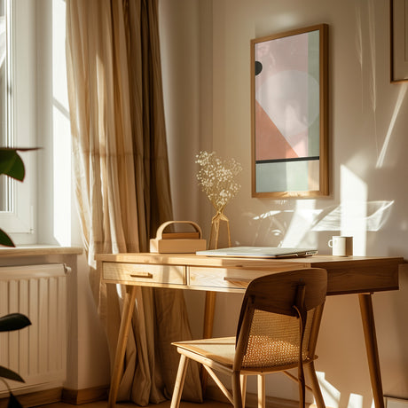 3x4 Aspectratio Pinkgreen27 Poster och Canvastavla