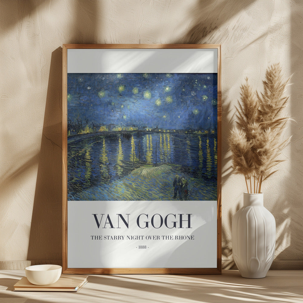 The Starry Night Over The Rhone Poster och Canvastavla