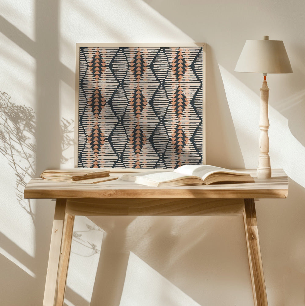 Boho Lines Poster och Canvastavla