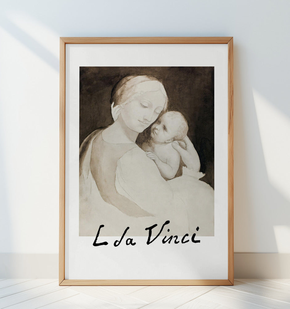 Madonna and Child Poster och Canvastavla
