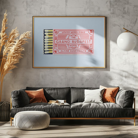 The Grand Budapest Hotel Poster Poster och Canvastavla