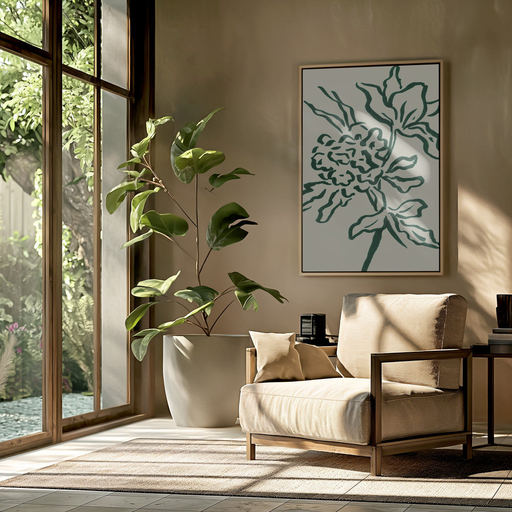 Flower Poster och Canvastavla