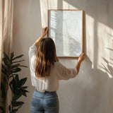 Textured cloud dancer mural Poster och Canvastavla