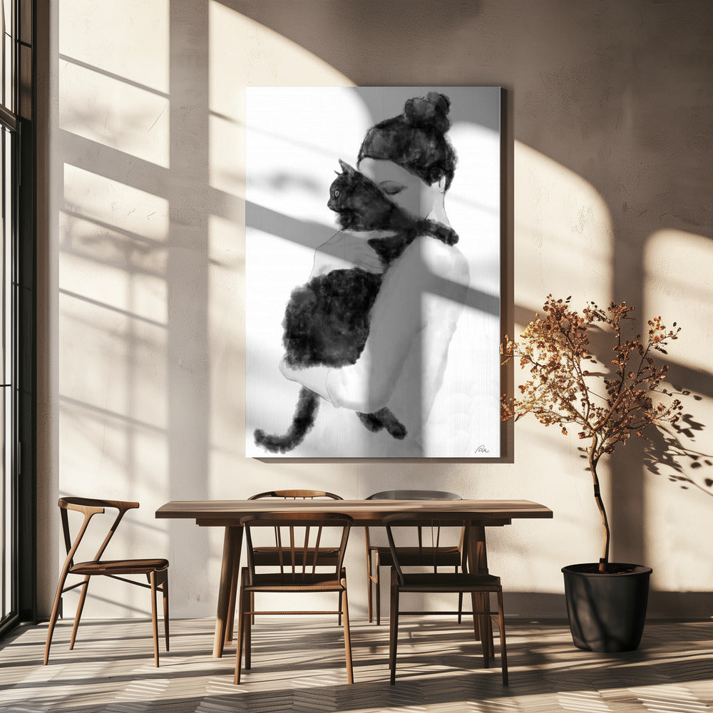 Cat Lover Poster och Canvastavla