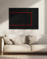 Red over Black Poster och Canvastavla