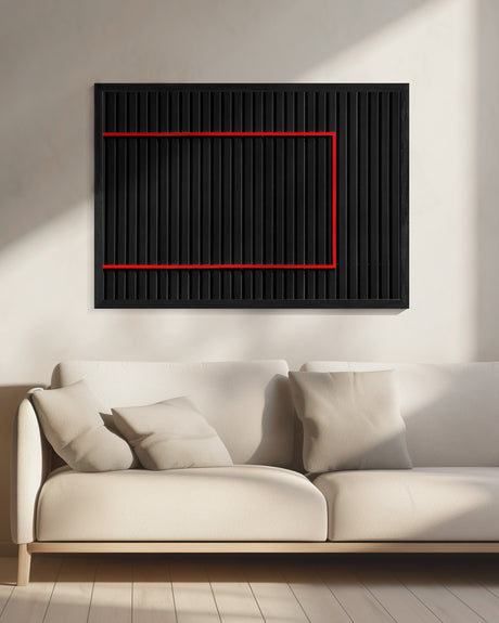 Red over Black Poster och Canvastavla