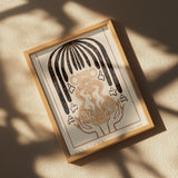 Vessel Collection : Sun & Moon (LineArt) Poster och Canvastavla