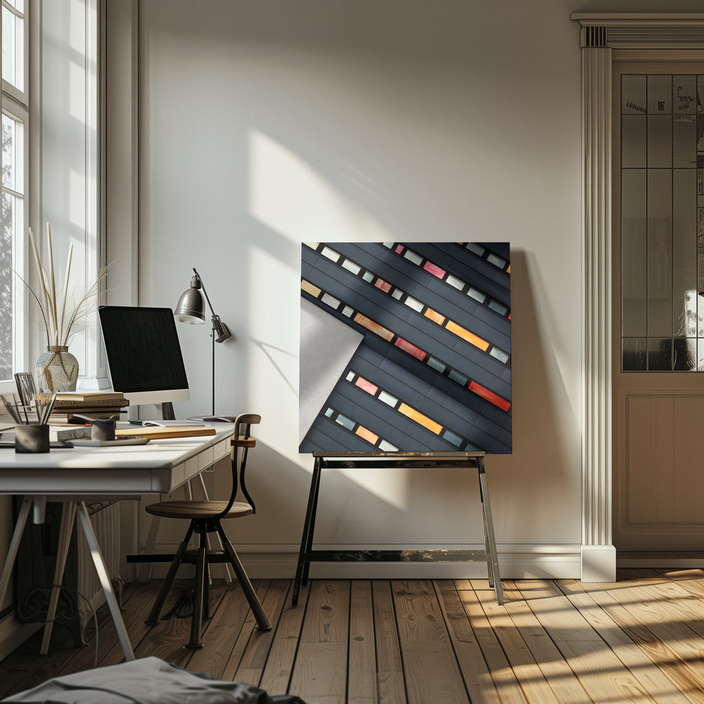 Wall of Windows Poster och Canvastavla