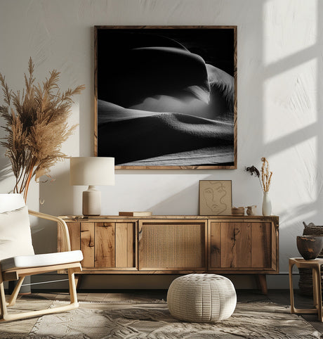 Snow sculpture with the wind Poster och Canvastavla