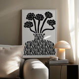 Vase and Flowers 03 Theprintablestudio 24x32inch Poster och Canvastavla
