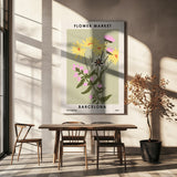 Flower Market Barcelona Poster och Canvastavla