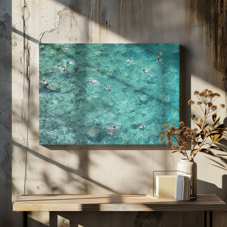 Swimming in the sea Poster och Canvastavla