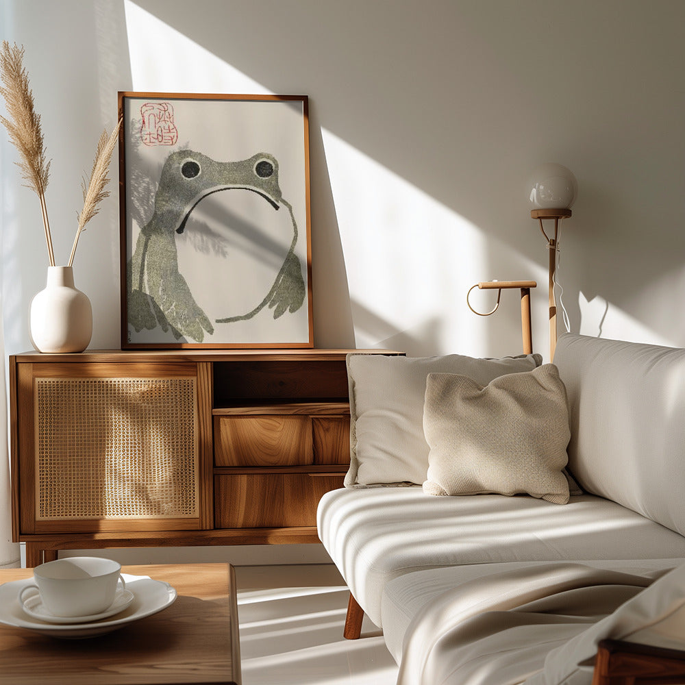 Grumpy Frog I Poster och Canvastavla