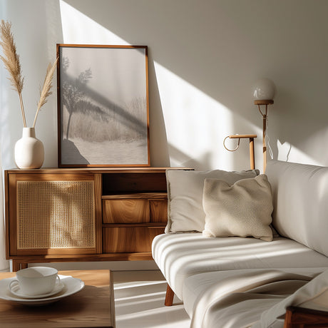 Dunes Grass Beige Poster och Canvastavla