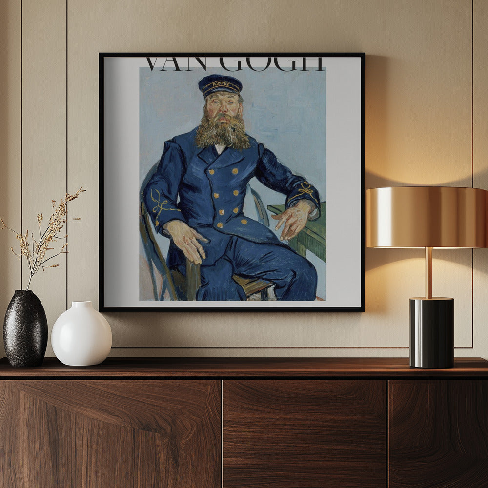 Portrait of the Postman Joseph Roulin (1888) Poster och Canvastavla