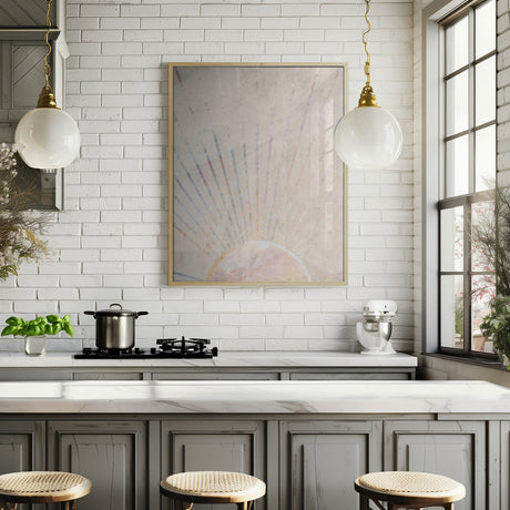 Morning Boho Sun Rays Poster och Canvastavla