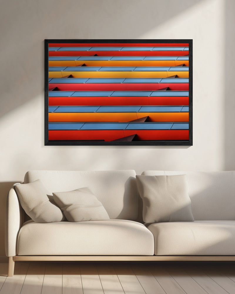 Colour Stripes Poster och Canvastavla