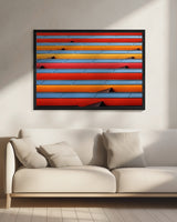 Colour Stripes Poster och Canvastavla