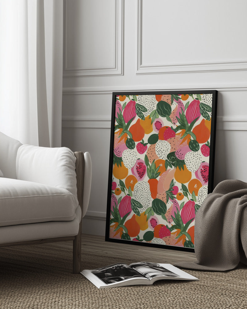 Freshfruitspattern Poster och Canvastavla