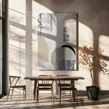 Monochrome Fluidity Poster och Canvastavla