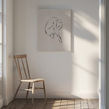 Sitting Contemplating Poster och Canvastavla