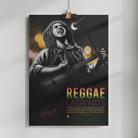 Reggae Legends- Bob Marley Poster och Canvastavla