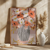 Pastelflowerimpressionno10 Poster och Canvastavla