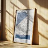 Tres Chic Bleu Poster och Canvastavla