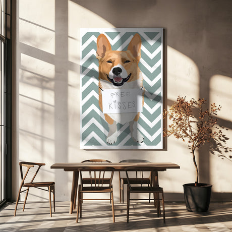 Free Kisses Poster och Canvastavla
