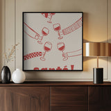 Santé! Wine Party with Friends Poster och Canvastavla