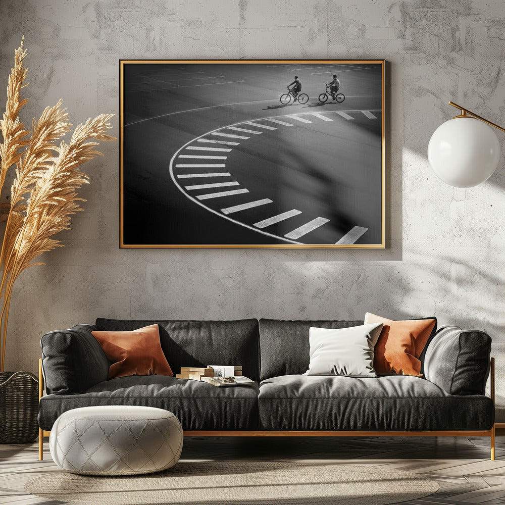 Bicycle track Poster och Canvastavla