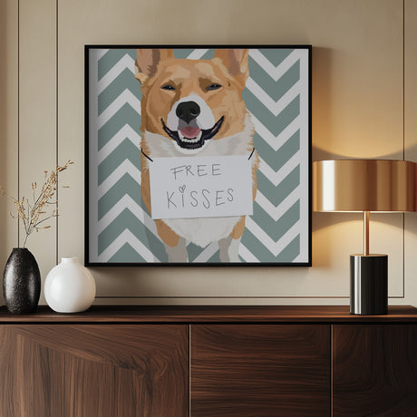 Free Kisses Poster och Canvastavla