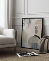 Monochrome Fluidity Poster och Canvastavla