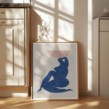 Vase and Woman Poster och Canvastavla