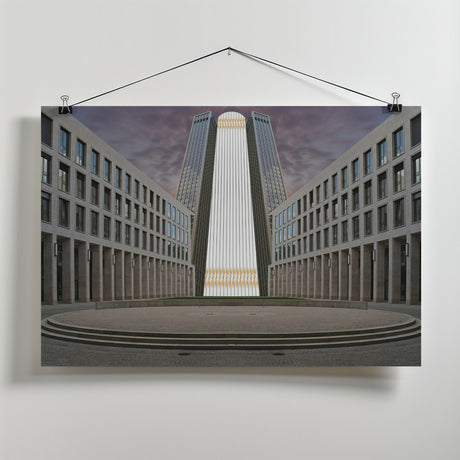 pencilizing tower185 Poster och Canvastavla