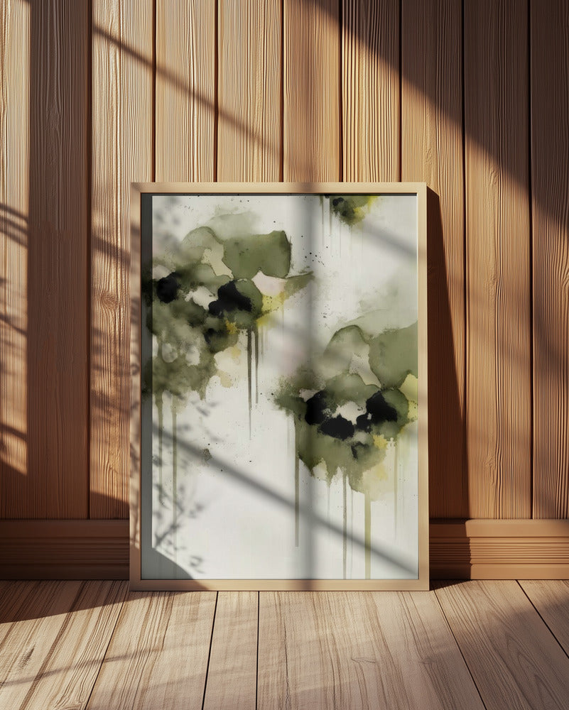 Greenpansies Poster och Canvastavla